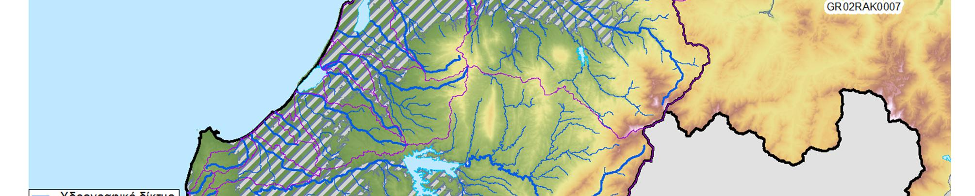 8: Υδατορεύματα και λεκάνες απορροής της ΖΔΥΚΠ «Πεδινή ζώνη λεκανών απορροής Πείρου - Βέργα - Πηνειού -Γλαύκου» GR02RA00K0008 Α/Α Ονομασία