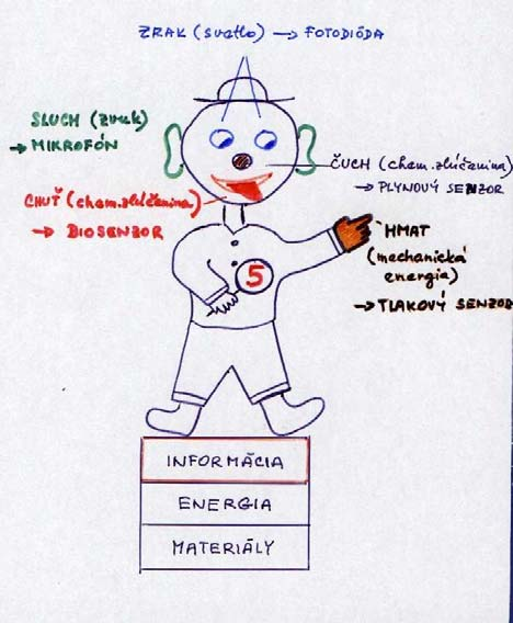 Sprostredkovateľom prevodu energie sú signály v rôznych formách: elektromagnetické, radiačné, mechanické, tepelné, elektrické, magnetické, chemické, biologické.