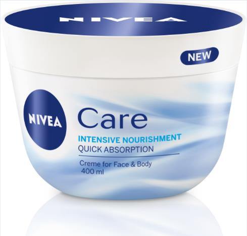 NIVEA Care: Νέα καινοτόμος σύνθεση για 100% εντατική θρέψη και 0% αίσθηση λιπαρότητας! Πριν από 100 χρόνια, η NIVEA ανακάλυψε την πρώτη κρέμα περιποίησης της επιδερμίδας.