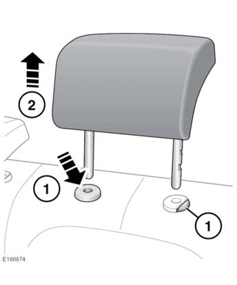 Προσκέφαλα 3. Για να ρυθμίσετε τη γωνία του προσκέφαλου, πατήστε παρατεταμένα το κουμπί στο πλάι του προσκέφαλου και κατόπιν περιστρέψτε το στην επιθυμητή θέση.