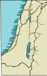 Οι διεθνείς δρόμοι συγκοινωνίας που διέσχιζαν τη χώρα Σιδών Τύρος Καρπεναούμ Ιερουσαλήμ Γάζα Τρεις γεωφυσικές