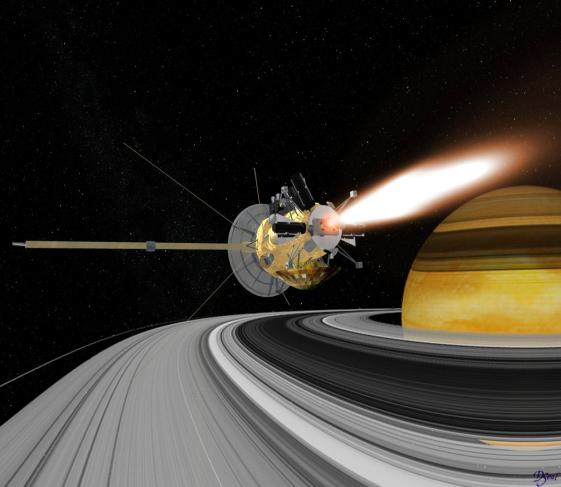 Στις πρώτες μετρήσεις τα όργανα του Cassini ανίχνευσαν στους αέριους πίδακες άνθρακα, υδρογόνο, οξυγόνο, άζωτο, και