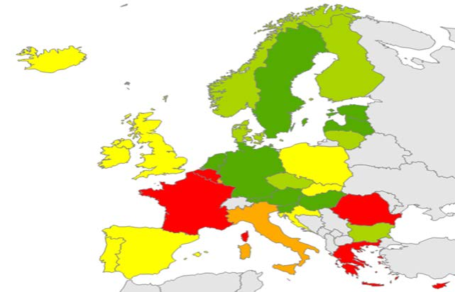 παρουσιάζονται οι χώρες με την υψηλότερη κατανάλωση αντιβιοτικών.