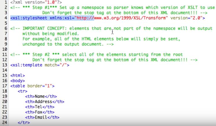 Κάποια βασικά βήματα σύνδεσης XML- XSL αρχείων (2/3) Για να φτιάξουμε το people.