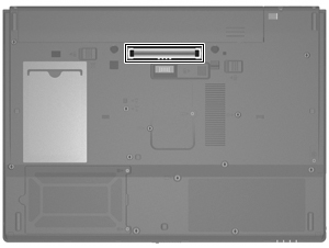 Για να συνδέσετε µια συσκευή USB στον υπολογιστή, συνδέστε το καλώδιο USB της συσκευής στη θύρα USB.