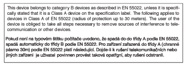 5. Κανονιστικές πληροφορίες Cependant, rien ne peut garantir l'absence d'interférences dans le cadre d'une installation particulière.