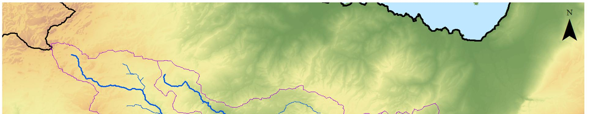 Σχήμα 4.2: Υδατορεύματα και λεκάνες απορροής της ΖΔΥΚΠ «Χαμηλή ζώνη λεκανών ρεμάτων Λυγιάς Ιεράπετρας» GR13RAK0002 Πίνακας 4.