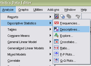 ΠΟΟΣΙΚΗ ΜΔΣΑΒΛΗΣΗ Analyze Descriptive Statistics Descriptives Δηζαγσγή πεξηζζόηεξσλ