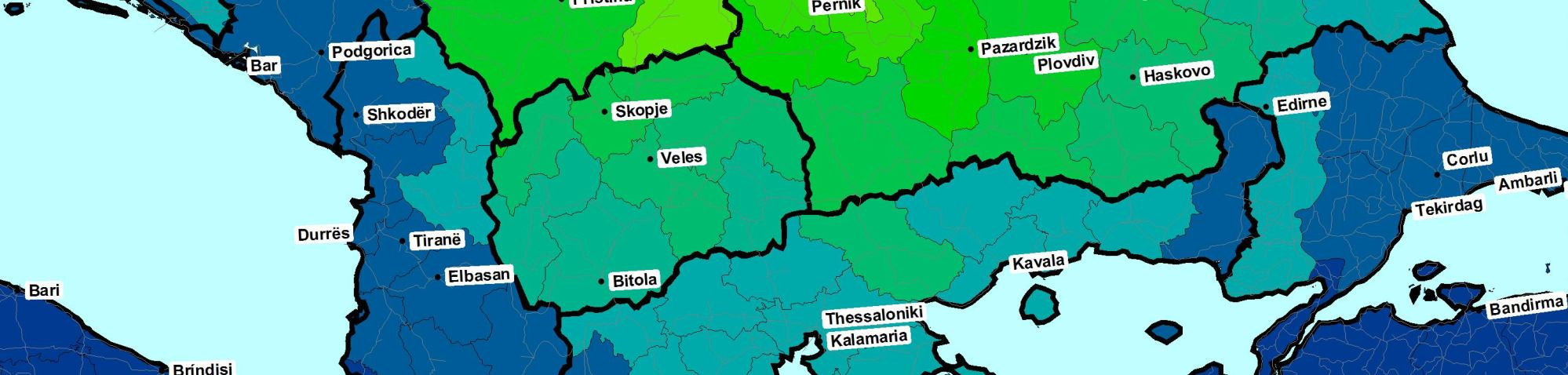 Kao što je Koridor X na glavnoj osi trgovine koja spaja sever-jug kroz Balkan, sa strateškim značajem u prihvatanju i podršci trgovini prema/od Istočne Grčke i Turske.