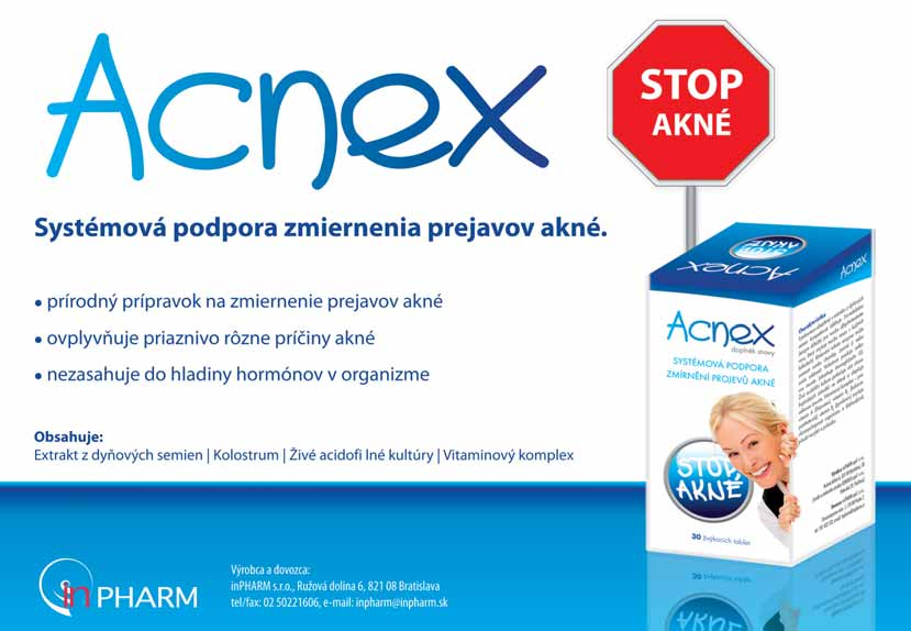 z lekárenskej praxe Akné problém dospievania Akné (tiež acne vulgaris, z gréckeho slova acne ) je nepríjemná situácia, ktorá sprevádza zrejme najpríjemnejšie a zároveň najkomplikovanejšie okamihy