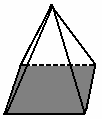 Γ. Πυραµίδα Μια πυραµίδα αποτελείται από ένα πολύγωνο, που είναι η βάση της πυραµίδας και από την παράπλευρη επιφάνεια, την οποία την αποτελούν τρίγωνα µε κοινή κορυφή.