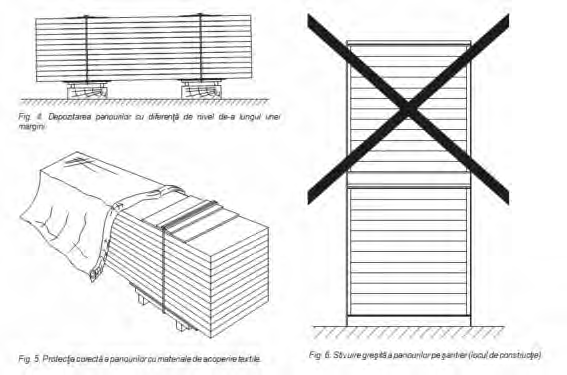 Manual montaj panouri termoizolante Descarcarea Inainte de a incepe descarcarea panourilor termoizolante verificati starea pachetelor.