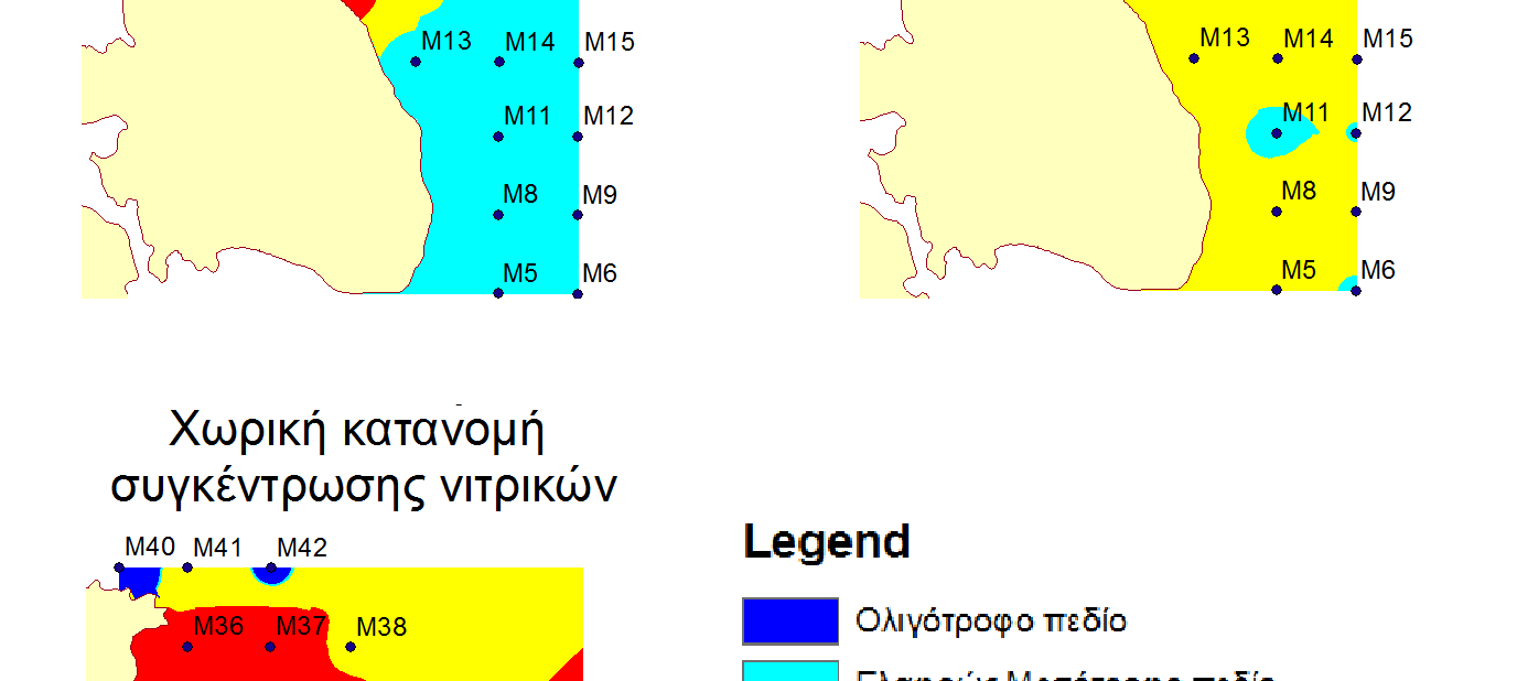 παρεµβολής της Αντιστρόφου Βαρύνουσας Απόστασης (Inverse Distance Weighting,