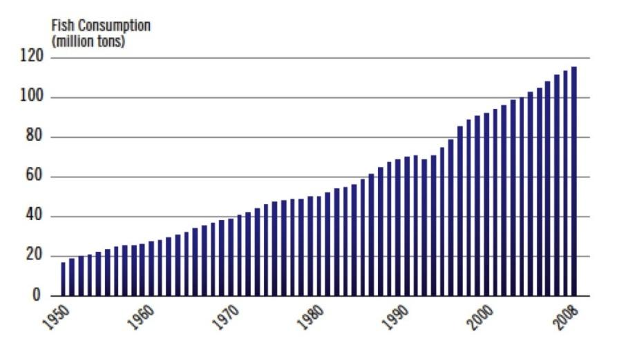 Επιδημιολογικά δεδομένα που αφορούν στην κατανάλωση ψαριού (WHO, 2003) Σύμφωνα με στοιχεία του Παγκόσμιου Οργανισμού υγείας, αλλά και του Οργανισμού Τροφίμων και Γεωργίας των Ηνωμένων Εθνών, η