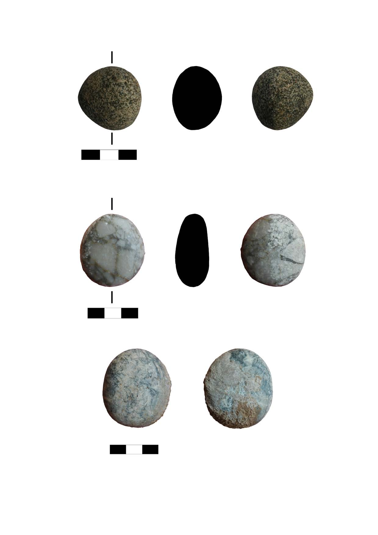 Εικόνα99:ακ.1817-Βότσαλο.Εμπρόσθιαόψη,τομήκατάμήκοςκαιοπίσθιαόψη. Εικόνα100:ακ.