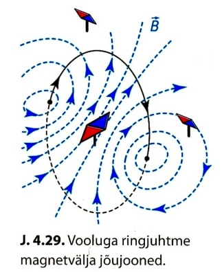 Seda põhimõtet illustreerib hästi ringvoolu magnetvälja jõujoonte määramine (J. 4.29).