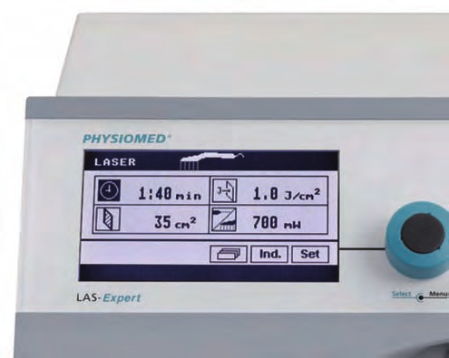 LAS-Expert este dotat cu o diodă laser în infraroşu cu lungimea de undă 785 nm, care s-a demonstrat ştiinţific că este valoarea optimă din punctul de vedere al adâncimii de penetrare şi