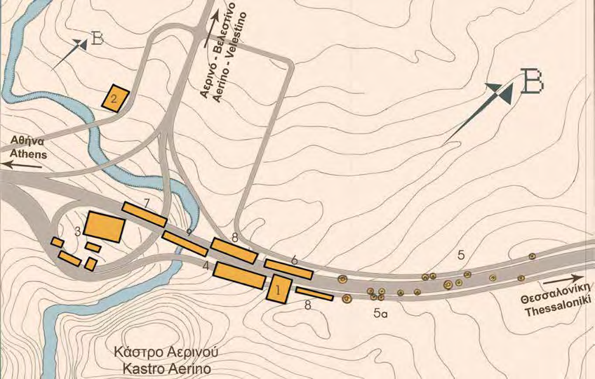 ναλημματικός τοίχος Νεολιθικής περιόδου Retaining wall of the Neolithic period ΡΧΙΟΛΟΓΙΚΟΣ ΧΩΡΟΣ ΕΡΙΝΟΥ ARCHAEOLOGICAL SITE OF AERINO 1) Κατάλοιπα Νεολιθικής Εποχής / period, protogeometric,