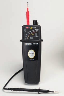 Testere şi multimetre Testere şi detectoare de tensiune (VAT/DDT) > C.A 740N & C.A 760N l Conform Ediţiei a 2-a a stanrdului CEI61243-3 l Răspunde exigenţelor stanrdului EN50110-1 Caracteristici C.