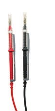 Accesorii de conectare cu banană Ø4 mm Pentru instalaţiile CAT IV şi CAT III Model Descriere Caracteristici Referinţă Set de 2 sonde de verificare turnate roşu/negru