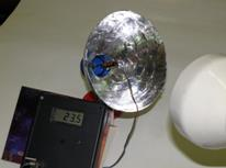 Δραστηριότητα 2 Κατασκευάζουμε μια συσκευή που προσομοιώνει τη συσκευή του Mouchot. Υλικά: Αισθητήρα θερμότητας με γυάλινο περίβλημα και ψηφιακό θερμόμετρο ή ένα μεταλλικό θερμόμετρο.
