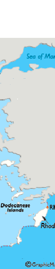 Εικόνα 1.3 Γεωγραφική θέση του Αιγαίου πελάγους.