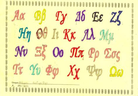 Πολιτιστικά Προγράμματα (σχολικό έτος 2013-14) 1. Με το «Α» και το «Β» Ονοματεπώνυμο εκπαιδευτικού: Ασλανίδου Νάστια - Τάξη: Α2 1.