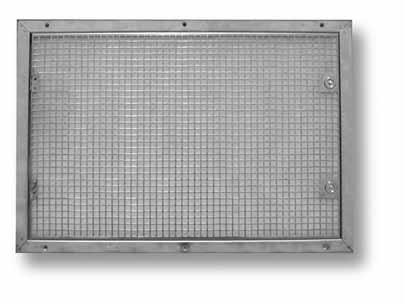2 5 Absolutna filtracija zraka Filtrske rešetke Filtrske rešetke Filtrska rešetka FR Uporaba Rešetke s filtrom so namenjene za stensko vgradnjo v prostore, v katerih obstajajo zahteve po čistejšem