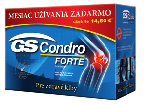 GS Condro FORTE Spojenie maximálnej účinnosti s maximálnym komfortom pri užívaní.