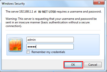 2, setarea Router 2.1 Deschideți browser-ul, de intrare și conectați: http: //192.168.1.1, faceți clic pe "GO". 2.2 Introduceți numele de utilizator și parola pe ecranul de conectare (numele de utilizator implicit și parola sunt admin).