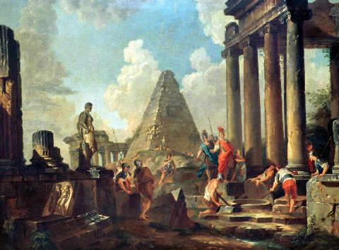 «Alexander de Grote voor de tombe van Achilles»
