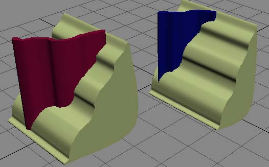 Με την εντολή extrude δίνεται όγκος στις γραμμές και εισέρχονται στα