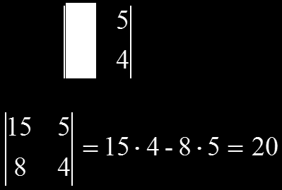 Λύση ενός συστήματος εξισώσεων 2 ης τάξης με ορίζουσες (4/6) Βήμα 2: Φτιάξτε την ορίζουσα του I 1, αντικαθιστώντας τους συντελεστές του
