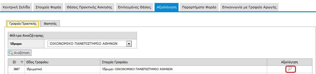 8: Μήνυμα επιτυχούς υποβολής της αξιολόγησης Μετά την αποθήκευση της αξιολόγησης, ο Φορέας έχει τη δυνατότητα να προβάλει τις καταχωρίσεις του επιλέγοντας το εικονίδιο «Προεπισκόπηση» στην αντίστοιχη