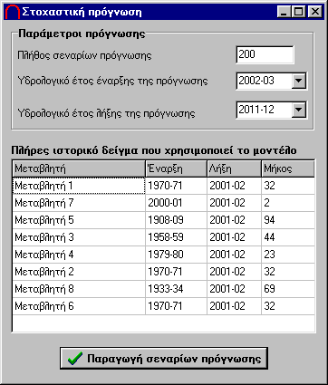 Η διαδικασία πρόγνωσης πραγµατοποιείται θέση προς θέση και κατά συνέπεια δεν απαιτεί κοινό ιστορικό δείγµα.