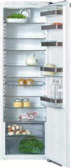 Zabudovateľné chladničky Typ / predajné označenie Energetická trieda Výška výklenku [cm] Záves dvierok (meniteľný) Zvláštnosti PerfectFresh/DynaCool SoftClose tlmenie dvierok Prichytenie dvierok