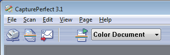Χρήση του CapturePerfect 3.1 Αυτή η ενότητα περιγράφει πώς να εκκινείτε το CapturePerfect 3.1 και να σαρώνετε έγγραφα.