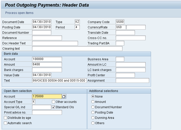 Βήμα 19 Καταχώριση πληρωμής σε προμηθευτή. (Post Payments to Vendor) Έργο Καταχώριση πληρωμής σε προμηθευτή.
