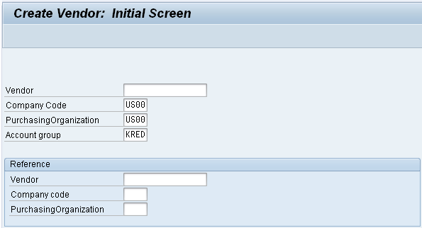 Βήμα 1 - Δημιουργία νέου Προμηθευτή (Create New Vendor) Δραστηριότητα: Δημιουργία ενός νέου προμηθευτή.