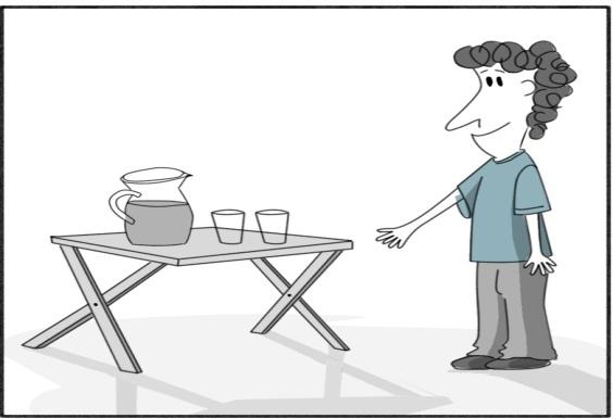 Παραρτήματα Διασπαστής (αριστερή εικόνα): Τι έκανε το αγόρι χθες μέσα σε λίγη ώρα; Απάντηση (αριστερή εικόνα): Το αγόρι ήπιε λεμονάδα (μέσα σε