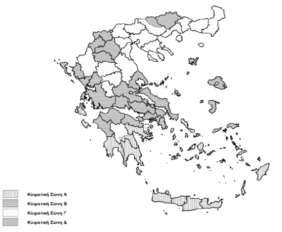 1: Μζγιςτεσ επιτρεπόμενεσ τιμζσ ςυντελεςτι κερμοπερατότθτασ διαφόρων δομικϊν ςτοιχείων ανά κλιματικι ηϊνθ *πθγι Κ.Εν.