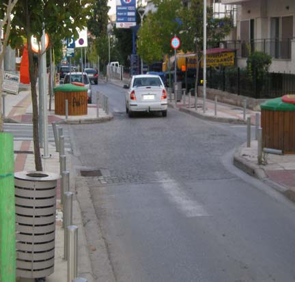 Μια χαρακτηριστική οδός ήπιας κυκλοφορίας στο Δήμο Θέρμης είναι η οδός Α. & Γ. Ταβάκη.