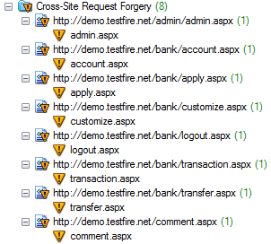 4.1.2.12 Πλαστογραφία αίτησης Cross-Site (Cross-Site Request Forgery) Η ευπάθεια της πλαστογραφίας αίτησης Cross-Site στη γενική της μορφή περιγράφθηκε στο πρώτο κεφάλαιο.