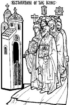 Saints and Feasts of the Week SUNDAY OF ORTHODOXY For more than one hundred years the Church of Christ was troubled by the persecution of the Iconoclasts of evil belief, beginning in the reign of Leo