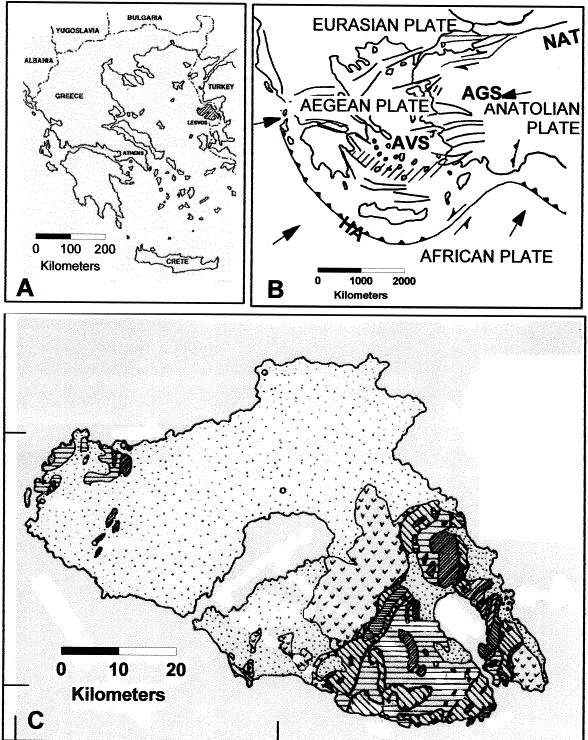 Στην περιοχή του στενού της Μυτιλήνης υπάρχουν Τερτογενείς και Νεογενείς σχηματισμοί (Γκαρτσος κ.α., 1991-1992)