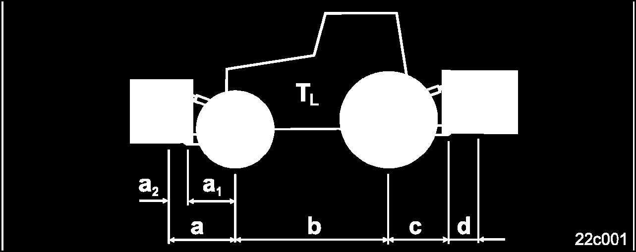 φορτίου [kg] Συνολικό βάρος μηχανήματος προσαρτημένο στην μπροστινή πλευρά ή πρόσθιου φορτίου βλέπε εγχειρίδιο λειτουργίας ή άδεια κυκλοφορίας του τρακτέρ Βλέπε Κεφ.