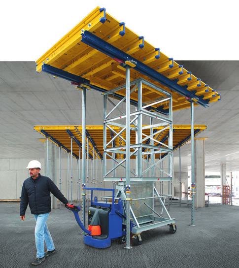 Kombinācijas Doka pārsegumu sistēmu augšējo konstrukciju unificētā uzbūve ļauj tās izmantot būvlaukumā arī apvienotā veidā.