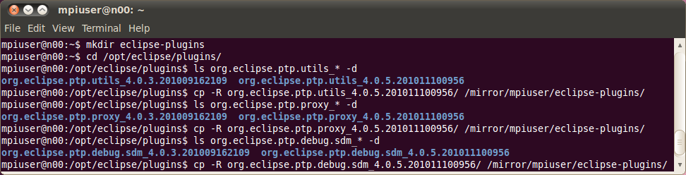 /mirror/mpiuser/eclipse-plugins/ Θα πρέπει επίσης να εντοπίσουμε το φάκελο που αφορά το λειτουργικό σύστημα που χρησιμοποιούμε και την αρχιτεκτονική του.