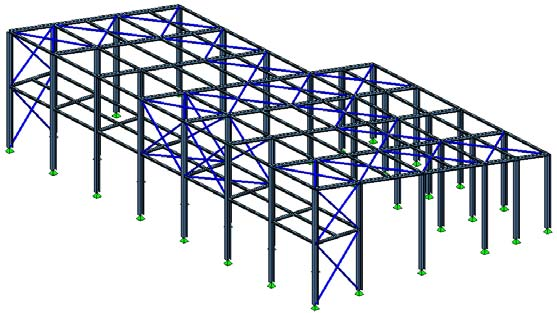 Analysis of Bars and Bar Assemblages Direct Stiffness Method lane Steel Frame lane Steel Grid Spatial Steel Frame Everyday Engineering ractice: Application of 1x1 Stiffness Matrix (6 dofs per node)