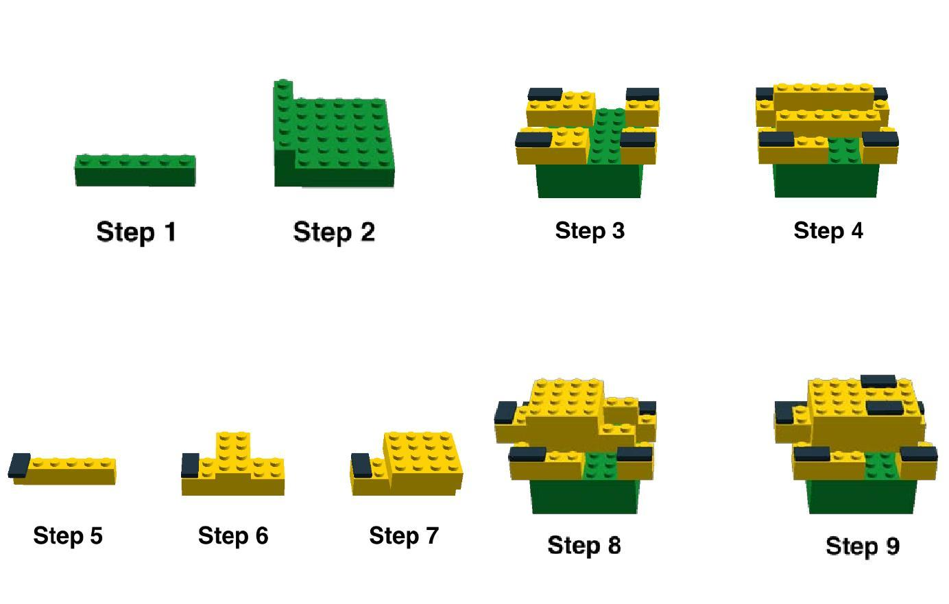 4 μπλε μπλοκ αποτελούμενα από 4 μπλε 2x4 LEGO τουβλάκια WRO 2017 - Κατηγορία